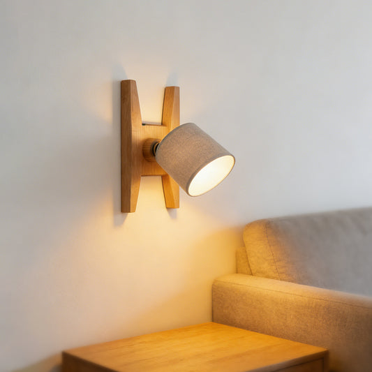 Adjustable Wood Wall Sconce