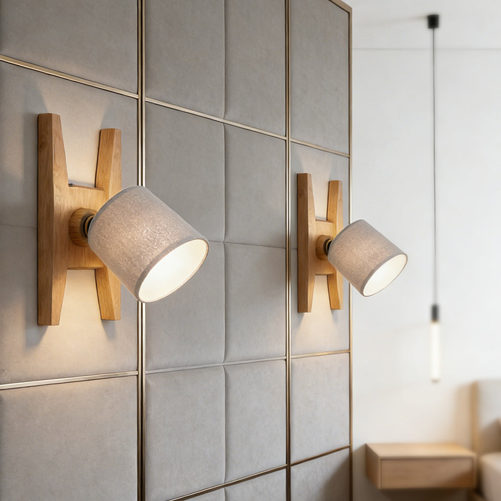 Adjustable Wood Wall Sconce