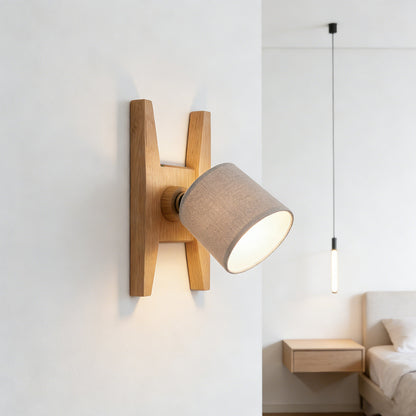 Adjustable Wood Wall Sconce