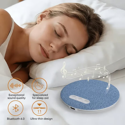 Ultra-Thin Bluetooth Pillow Speaker with Bluetooth 6.0 - Bone Conduction Technology