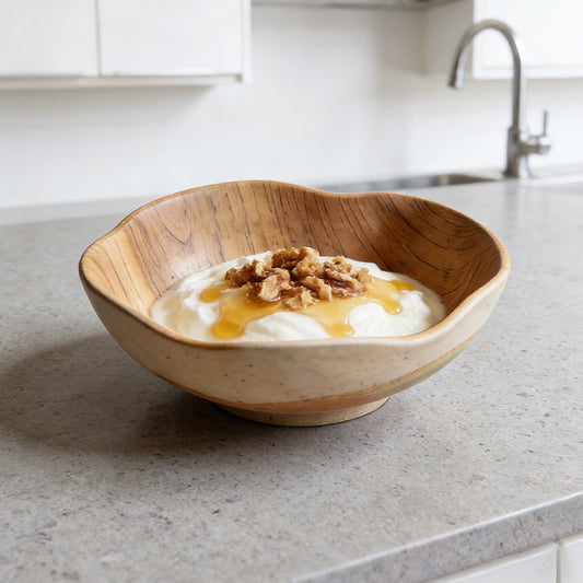 Woodgrain Earth Pasta Bowl