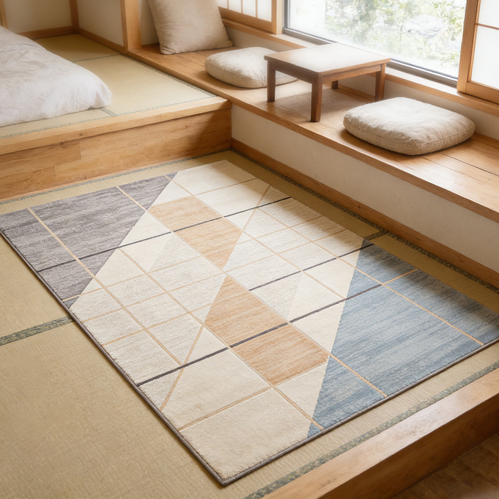 Soft Grid Modern Area Rug