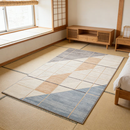 Soft Grid Modern Area Rug