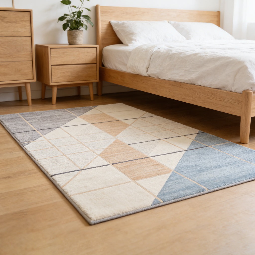 Soft Grid Modern Area Rug