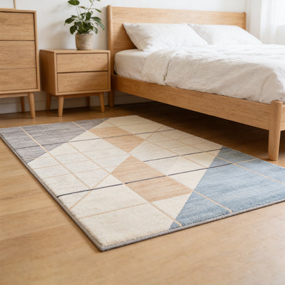 Soft Grid Modern Area Rug