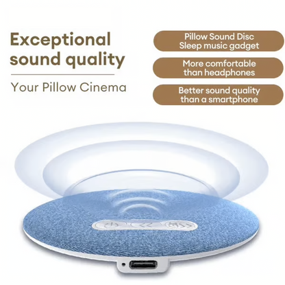 Ultra-Thin Bluetooth Pillow Speaker with Bluetooth 6.0 - Bone Conduction Technology