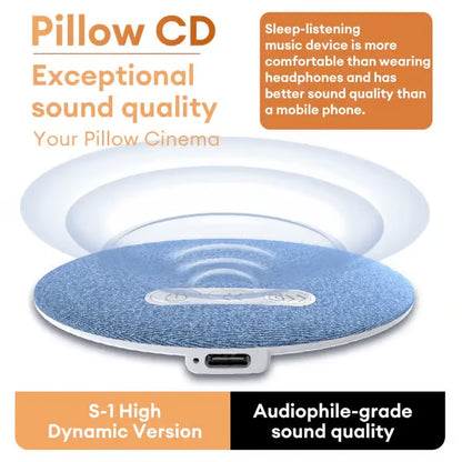 Ultra-Thin Bluetooth Pillow Speaker with Bluetooth 6.0 - Bone Conduction Technology