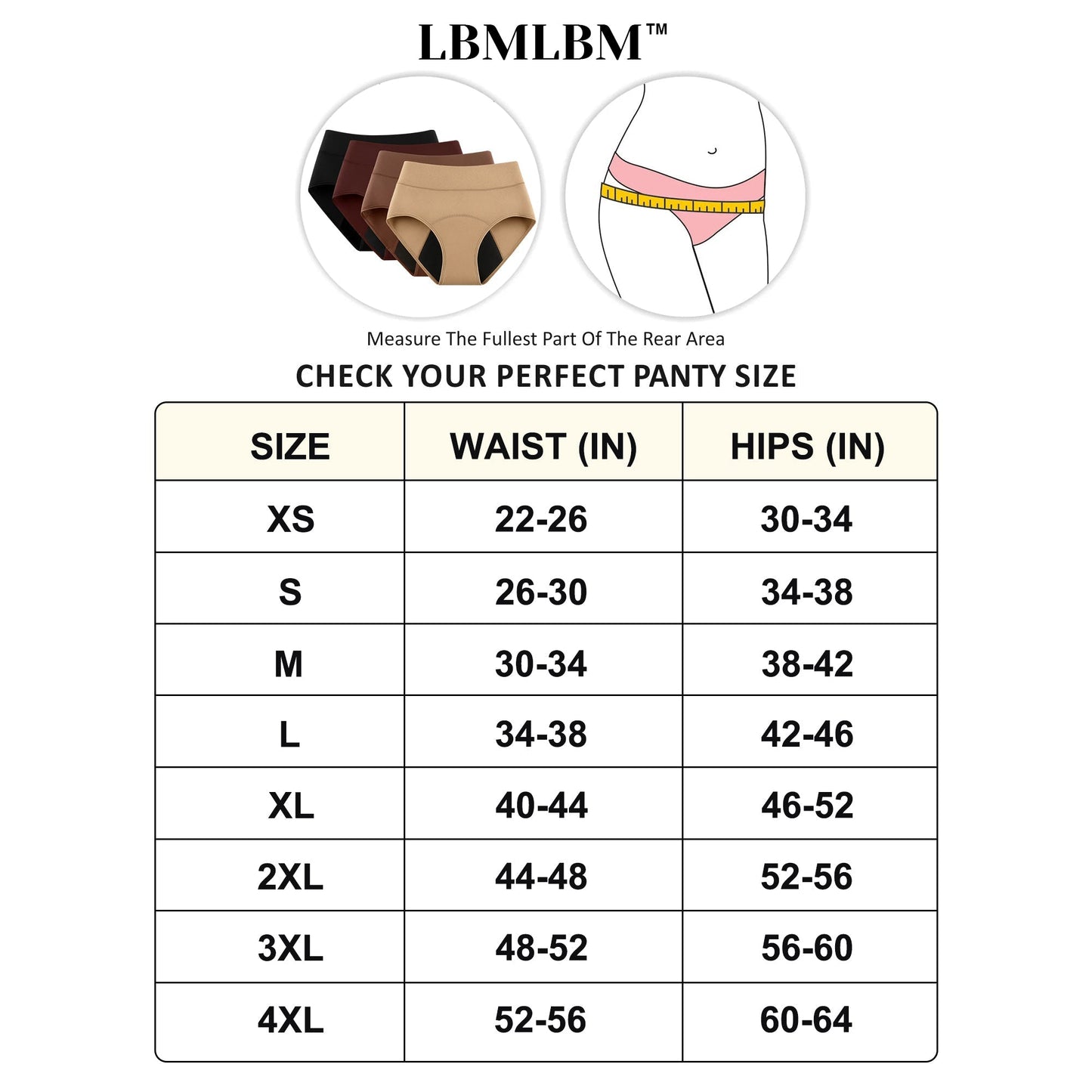 💖Last Day 50% OFF|LBMLBM™ 100% Leak-Proof Underwear 4-pack🌸