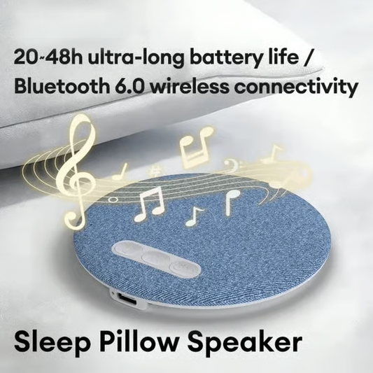 Ultra-Thin Bluetooth Pillow Speaker with Bluetooth 6.0 - Bone Conduction Technology