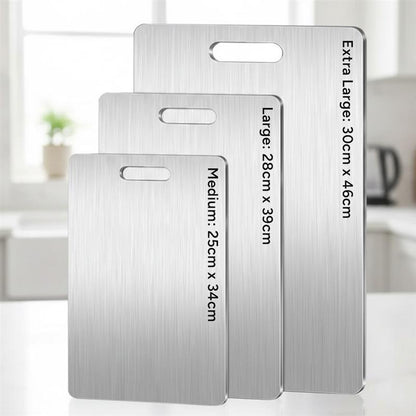 Stainless Steel Chopping Board (M/L/XL Sizes)