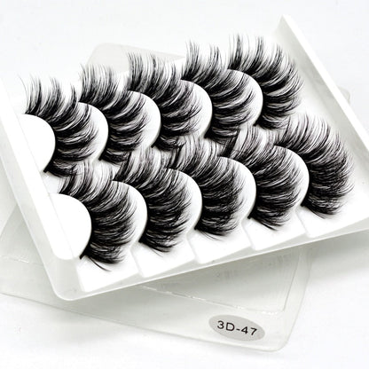 5 Pairs Lashes  Mink Lashes Faux Eyelashes