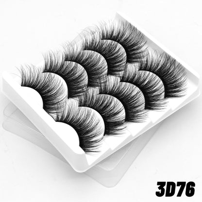 5 Pairs Lashes  Mink Lashes Faux Eyelashes