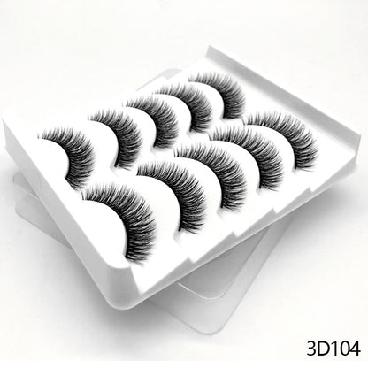 5 Pairs Lashes  Mink Lashes Faux Eyelashes