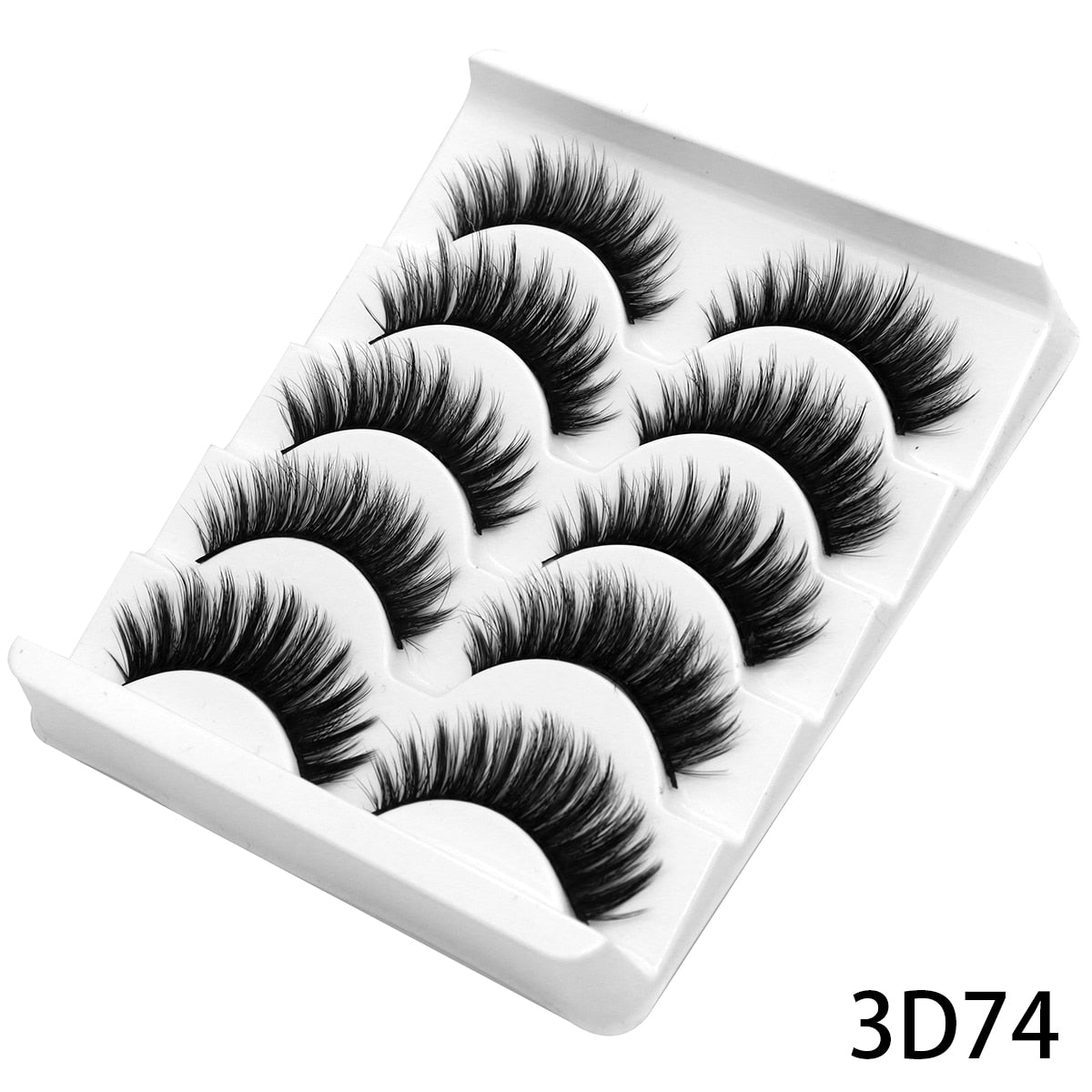 5 Pairs Lashes  Mink Lashes Faux Eyelashes