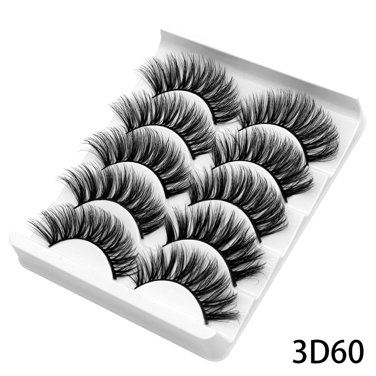 5 Pairs Lashes  Mink Lashes Faux Eyelashes