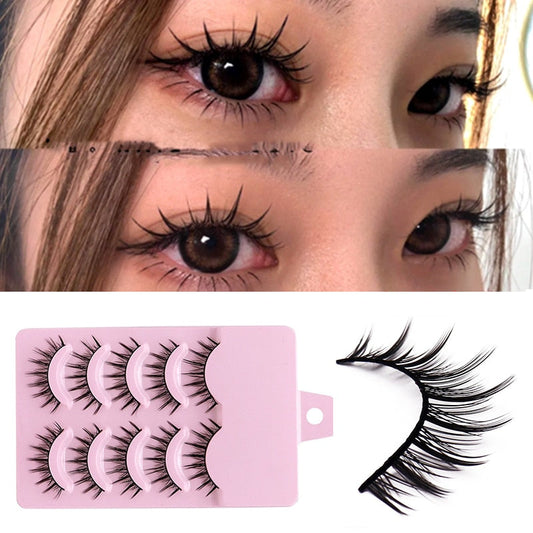 5 pairs set Cos cross false eyelashes Lash